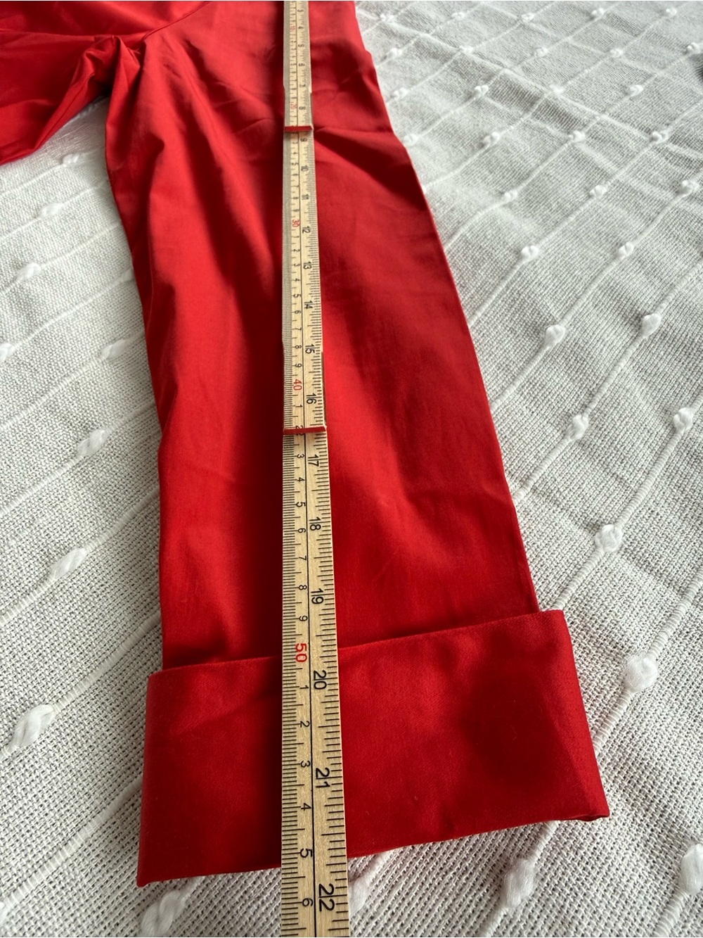 Talbots Bright Red Button-Front Collared Blouse - Picture 9 of 12